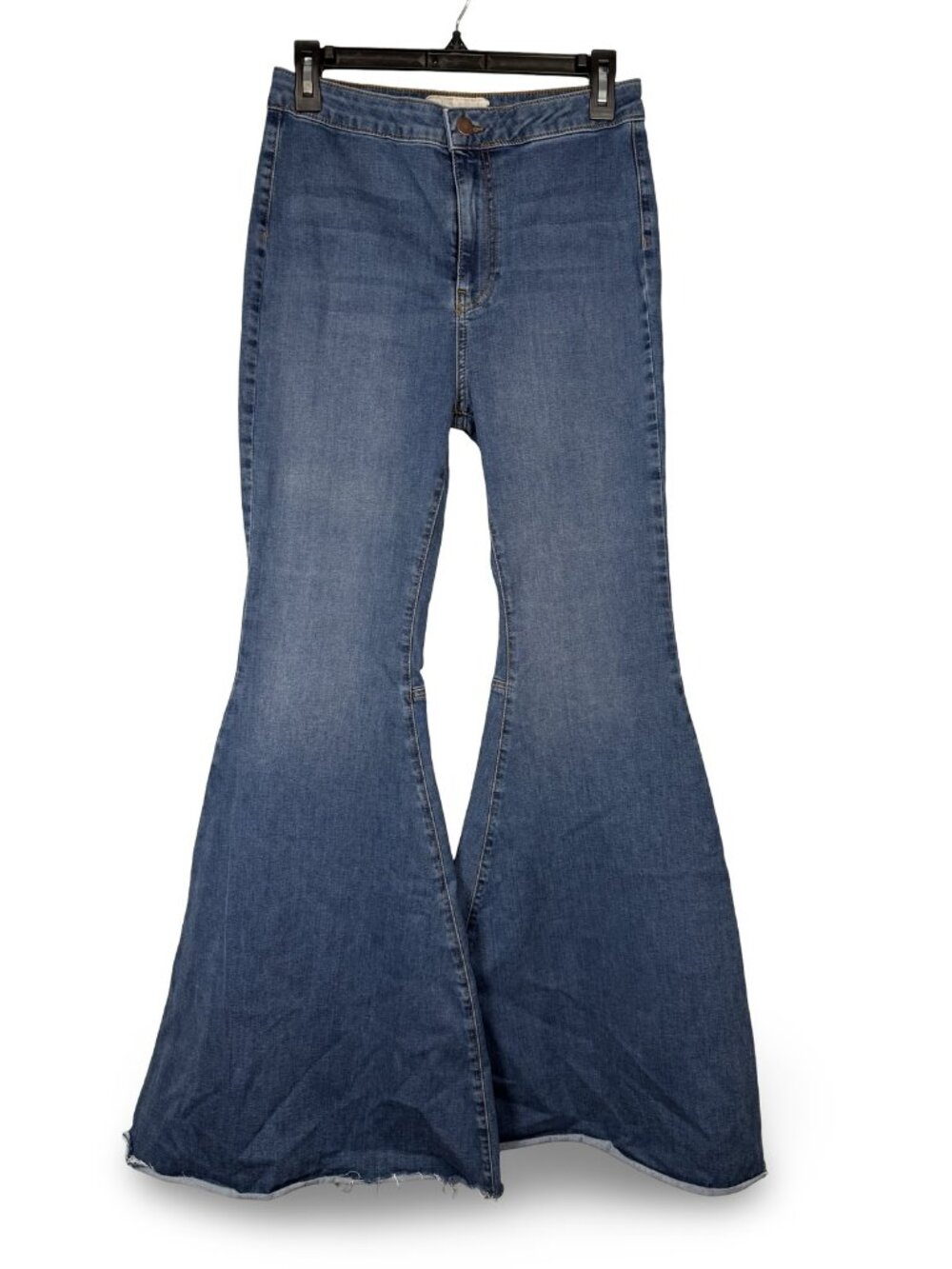 Free People Extreme Float On Flare Bell Bottom Jeans Sz 28 Festival Boho Hippie